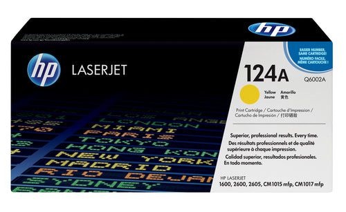 Cartouche Laser de marque HP Q6002A Yellow 2000 copies