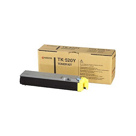 Cartouche Laser de Marque Kyocera TK-520Y Jaune (4000 copies)