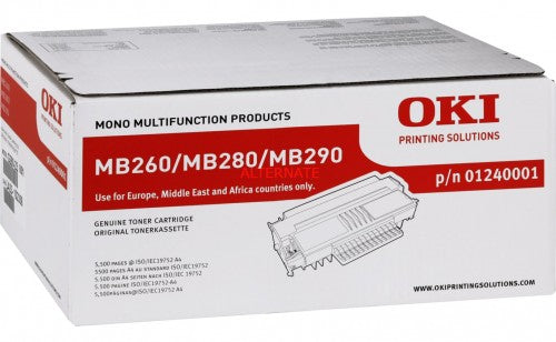Cartouche Laser Noir + Tambour (drum) de Marque OKI 1240001 Noir (5 500 pages)