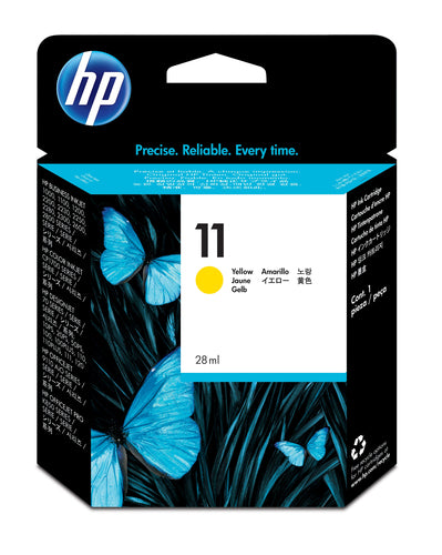 Cartouche Jet d'encre de Marque HP11 C4838AE Yellow (Jaune) (2 250 pages)