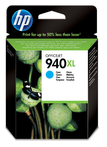 Cartouche Jet d'encre de Marque HP C4907AE N°940XL Cyan Grande Capacité (1400 pages)