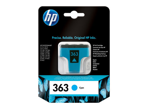 Cartouche Jet d'encre de Marque HP N°363 (C8771EE) Cyan (410 pages)