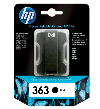 Cartouche Jet d'encre de Marque HP C8721EE N°363 Noir (300 pages)