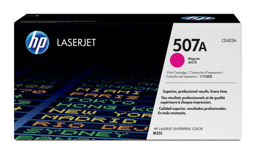 Cartouche Laser de Marque HP CE403A 507A Magenta (6 000 copies)