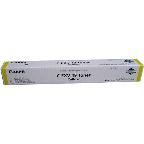 Cartouche Laser de Marque Canon C-EXV49Y (8527B002) Jaune (19 000 pages)