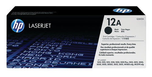 Cartouche Laser de Marque HP Q2612A- Noir (2000 copies)