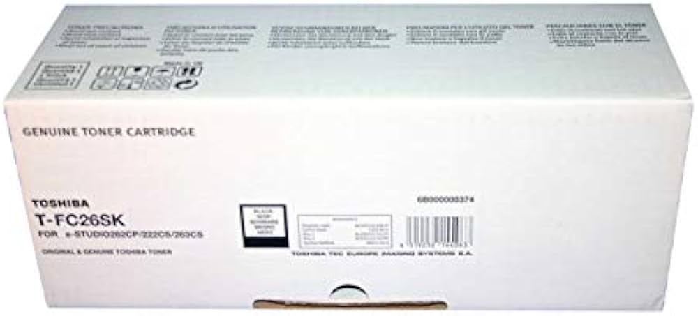 Cartouche Laser de Marque TOSHIBA T-FC26SK Noir 5000 pages