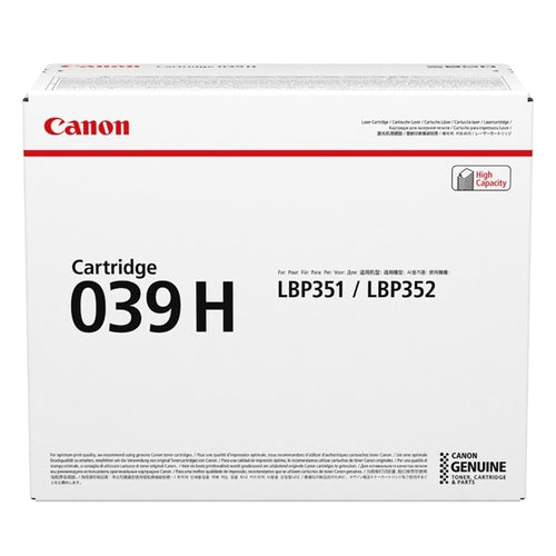 Cartouche Laser de Marque Canon CRG-039HBK - 0288C001 / 039 H - Noir - 25000 copies