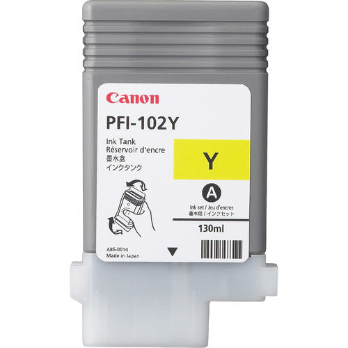 Cartouche Jet d'encre de Marque Canon PFI-102Y (0898B001) Yellow (130 ML)