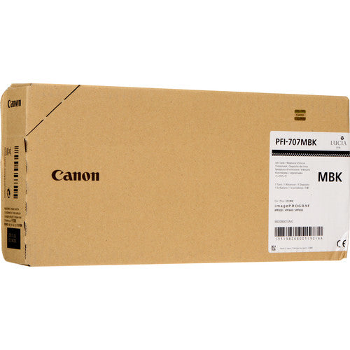 Cartouche de Marque Canon (PFI-707MBK) 9820B001 Noire Mat Haute Capacité (700 ml)