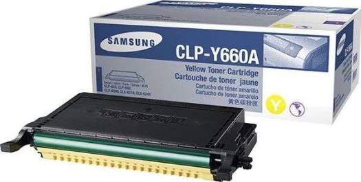 Cartouche Laser de Marque Samsung CLP-Y660A Yellow (2000 pages)