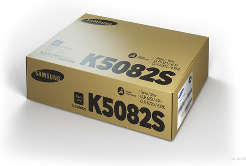 Cartouche Laser de Marque pour Samsung CLT-K5082S Noir (2 500 pages)