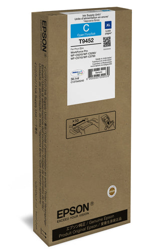 Cartouche d'encre de Marque Epson T9452 Cyan XL Haute Capacité (5 000 pages)