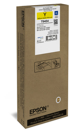 Cartouche d'encre de Marque Epson T9454 Jaune XL Haute Capacité (5 000 pages)