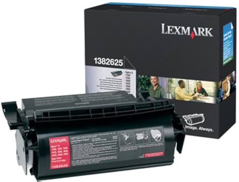 Cartouche Laser de Marque Lexmark 1382925 Noir Haute Capacité (17 600 pages)
