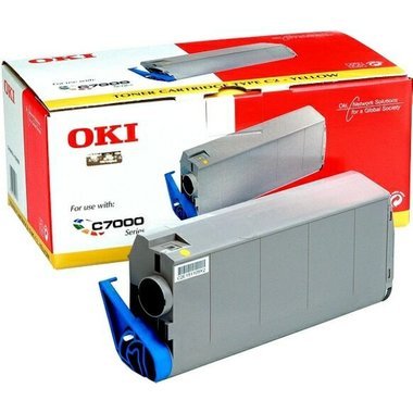 Cartouche Laser de Marque OKI 41963005 Type C4 Jaune (10 000 pages)