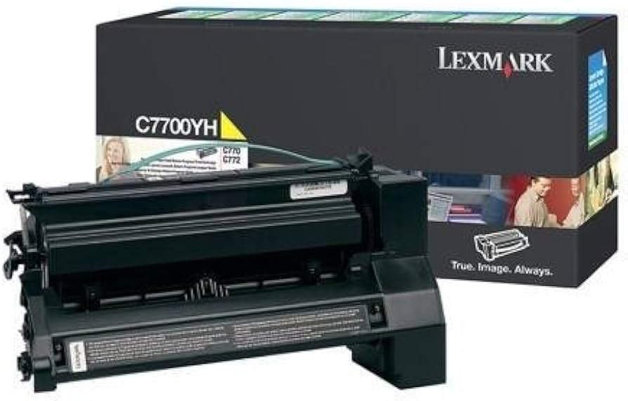 Cartouche Laser de Marque Lexmark C7700YH Yellow(10000pages)