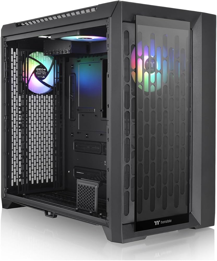 Boitier Grand Tour E-ATX Thermaltake Centralized Thermal Efficiency C750 TG RGB avec panneaux vitrés (Noir)