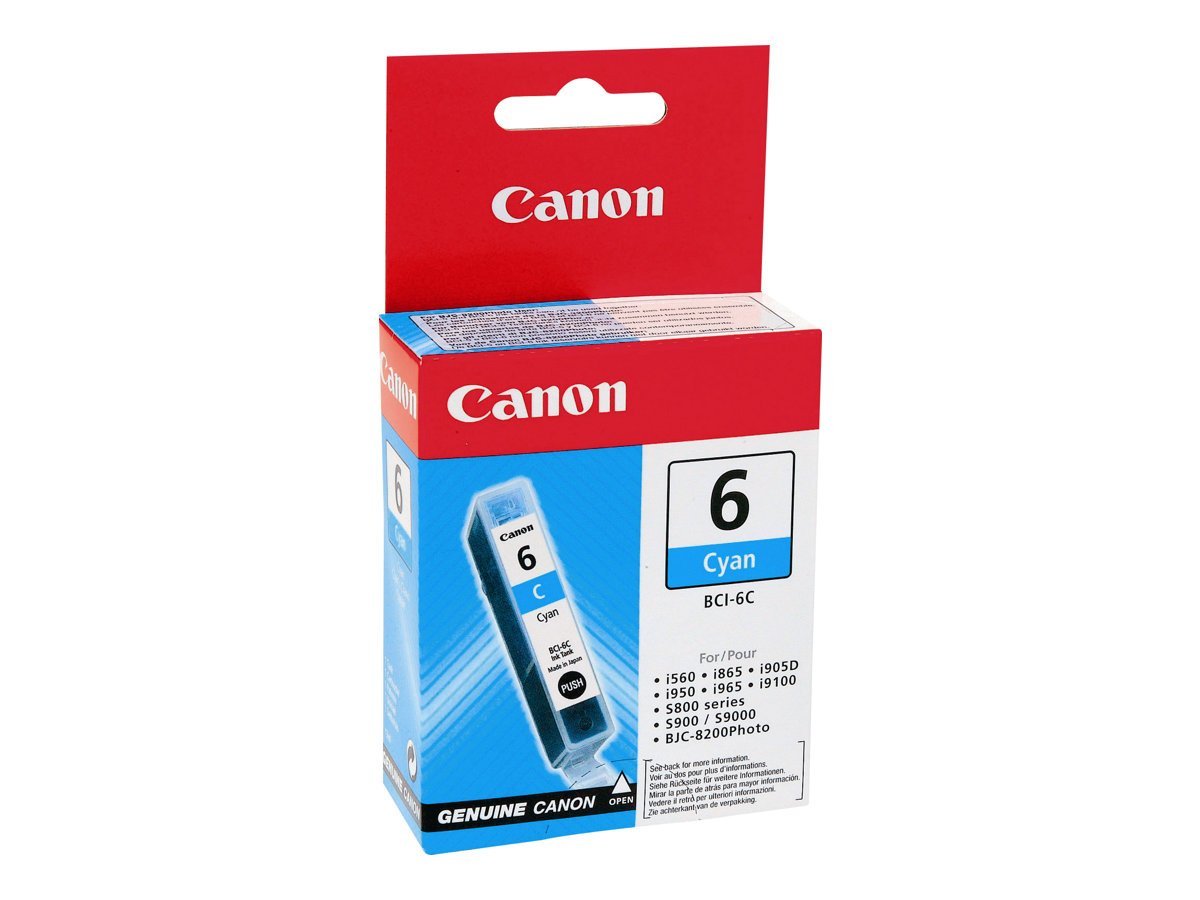 Cartouche Jet d'encre de Marque Canon BCI-6C Cyan (300 pages - 15ml)
