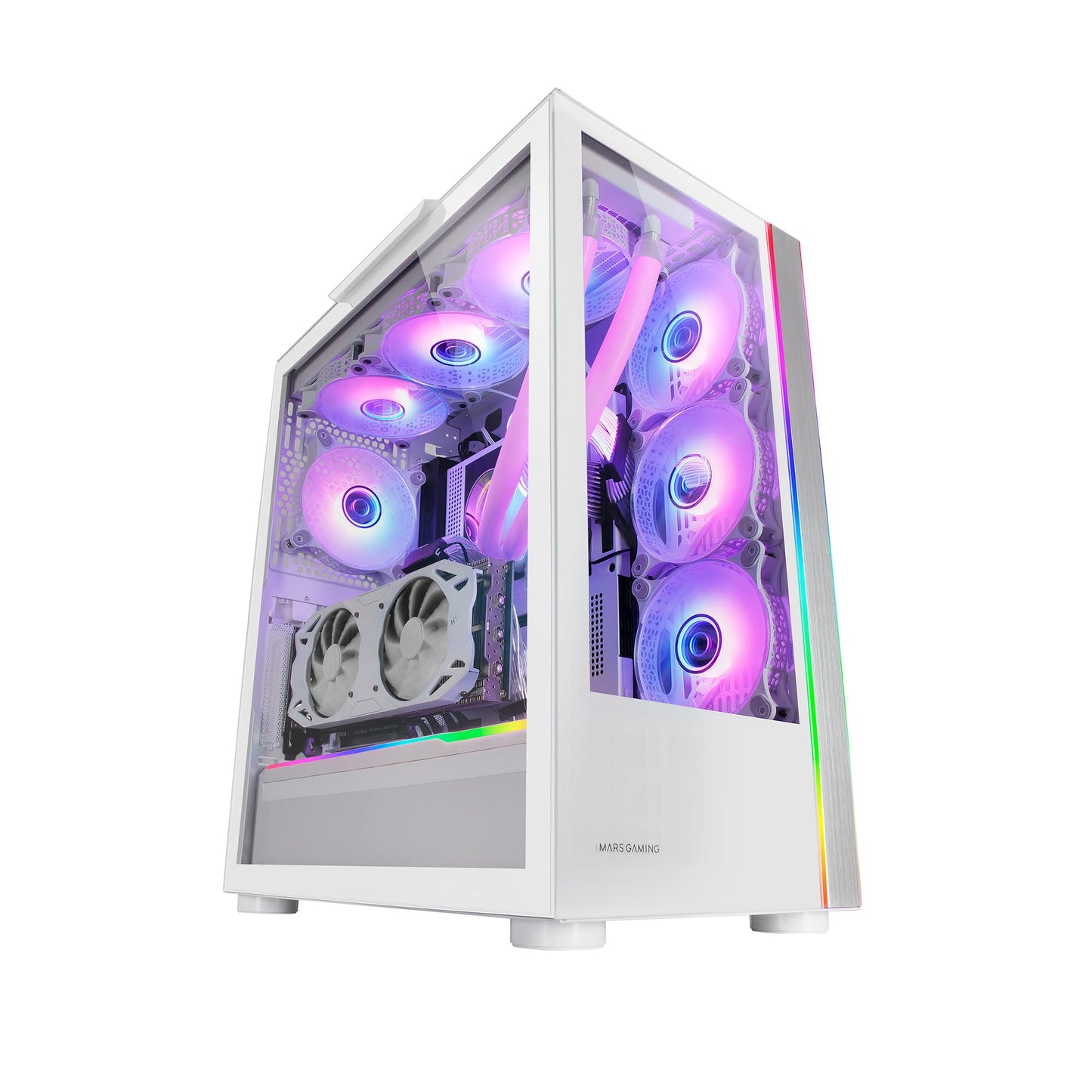 Boitier Grand Tour E-ATX Mars Gaming MC-Ultra RGB avec panneaux vitrés (Blanc)