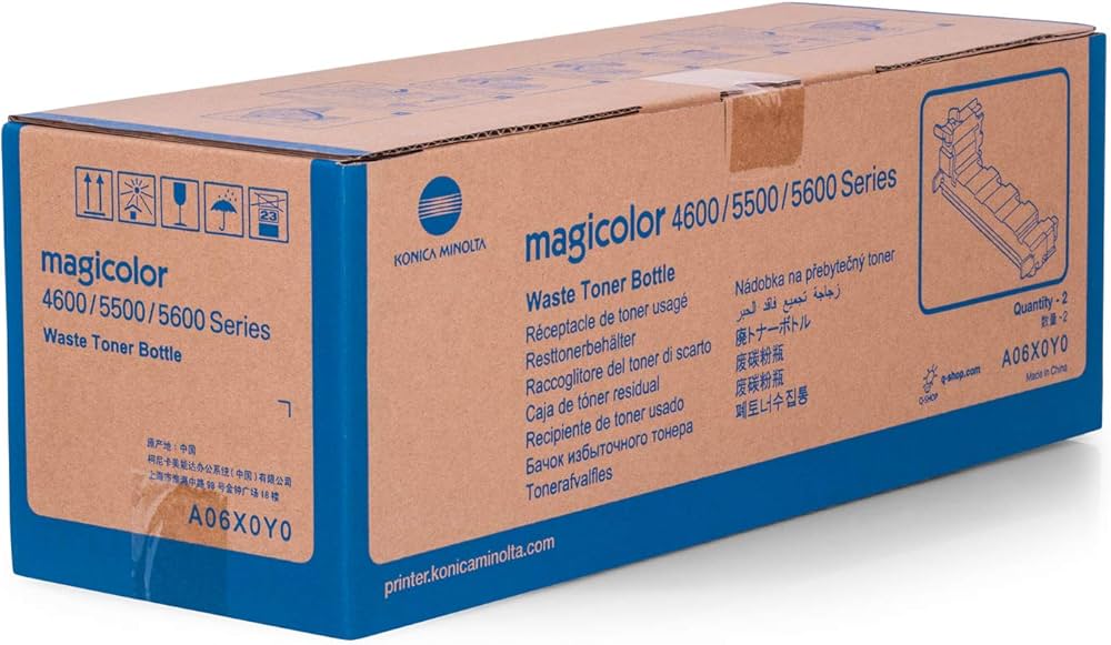 Pack de deux Collecteur de Toner Usagé de Marque Konica Minolta A06X0Y0 Noir (2x36 000 pages)