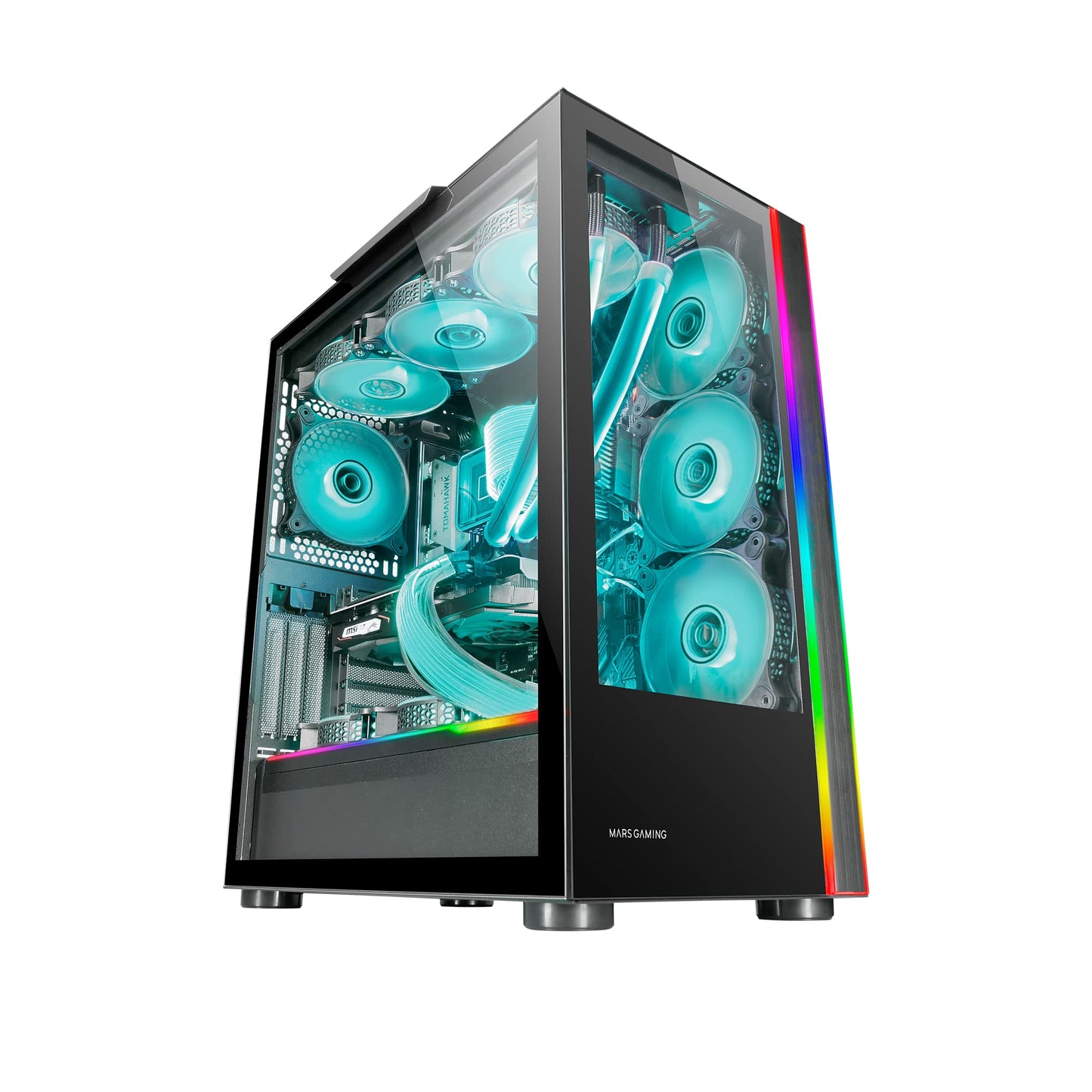 Boitier Grand Tour E-ATX Mars Gaming MC-Ultra RGB avec panneaux vitrés (Noir)