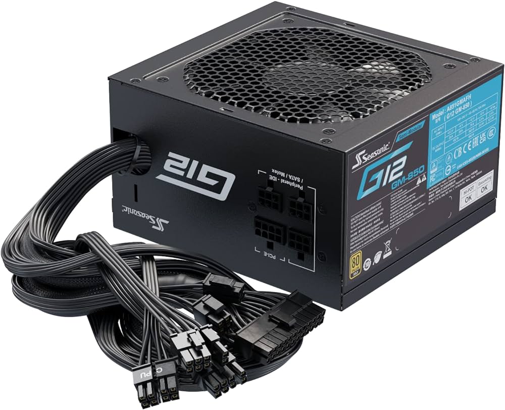 Alimentation ATX Seasonic G12 GM - 850W (Noir)