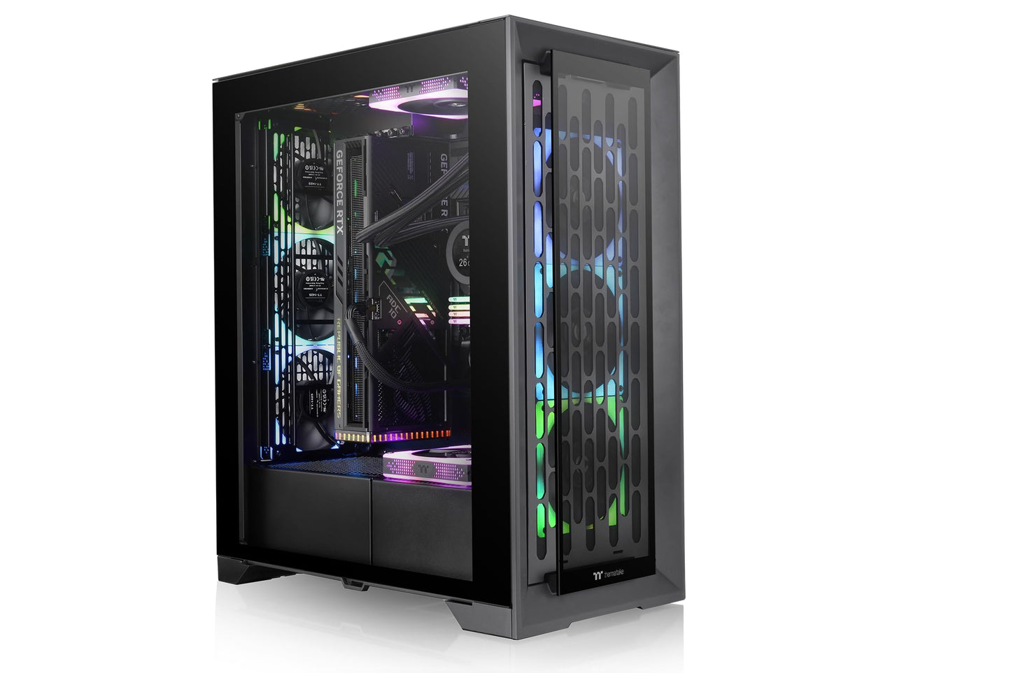 Boitier Grand Tour E-ATX Thermaltake Centralized Thermal Efficiency T500 Air RGB avec panneau vitré (Noir)