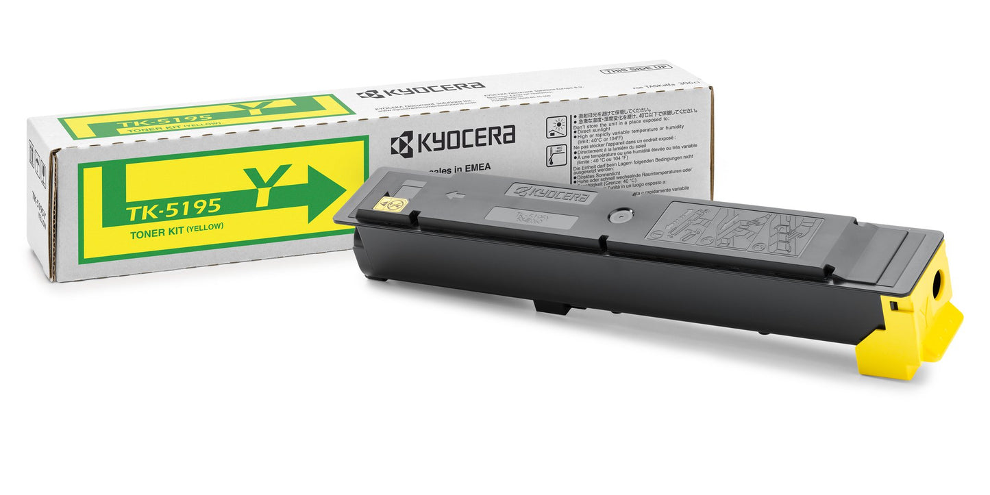 Cartouche Laser de Marque Kyocera TK-5195Y Jaune (7 000 pages)