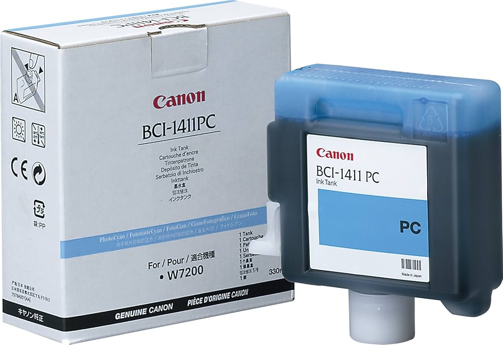 Cartouche Jet d'encre de Marque Canon BCI-1411PC (7578A001) Photo Cyan (330ml/144pages)