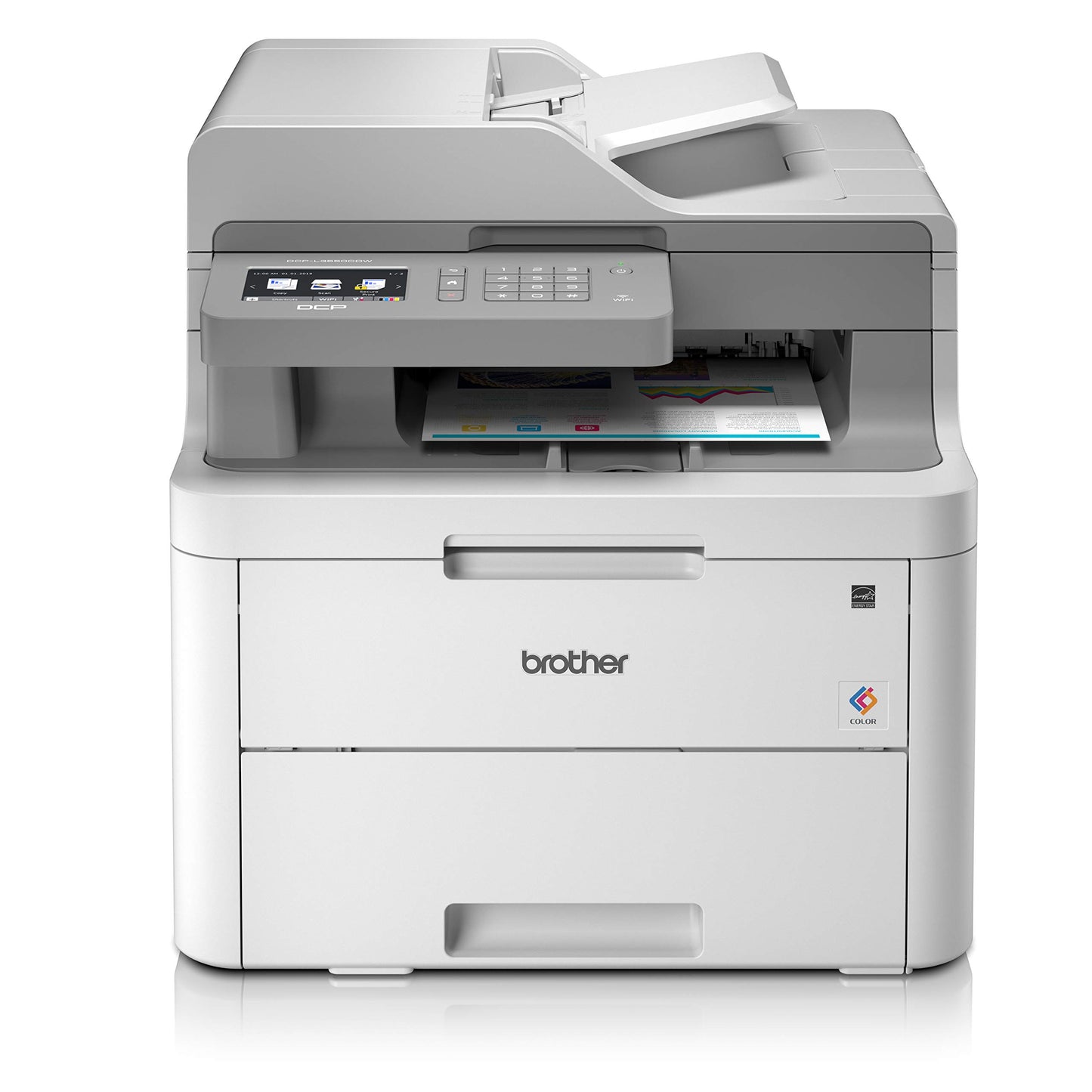 Imprimante multifonctions BROTHER DCP L3550 CDW couleur LED 215.9 x 355.6 mm (original) - A4/Legal (support) - jusqu'a 18 ppm (copie) - jusqu'a 18 ppm (impression) - 250 feuilles - USB 2.0, LAN, Wi-Fi(n)
