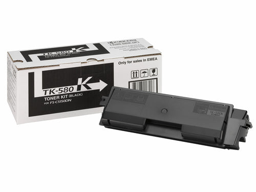 Cartouche Laser de Marque Kyocera TK-580BK (1T02KT0NL0) Noir (3 500 pages )
