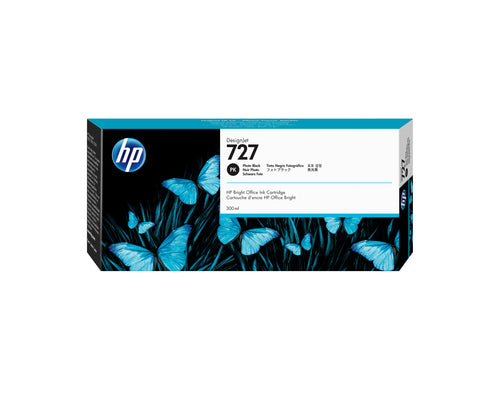 Cartouche Jet d'encre de Marque HP 727XL (F9J79A) Noir PHOTO Haute Capacité (300ml)