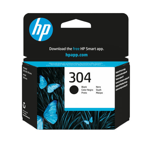 Cartouche Jet d'encre de Marque HP (HP304) N9K06AE Noire (4ml 120 pages)
