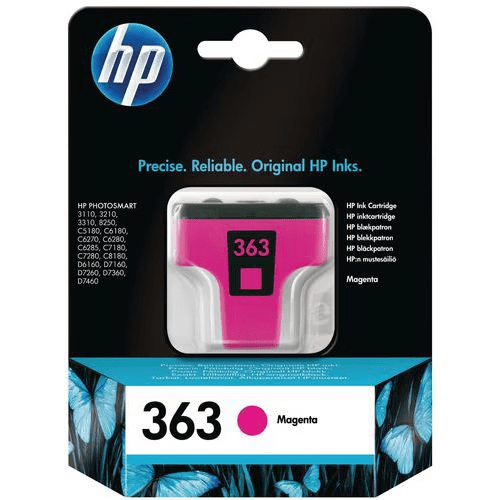 Cartouche Jet d'encre de Marque HP C8772EE N°363 Magenta (350 pages)