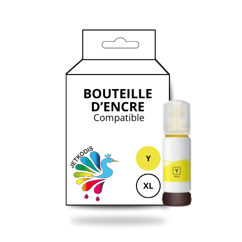 Flacon d'encre Compatible Epson T6644Y Jaune 664 (70ml - 6 500 pages)
