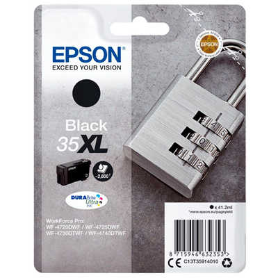 Cartouche de Marque Epson C13T35914 35XL - Noir - (50 ml/2600pages)
