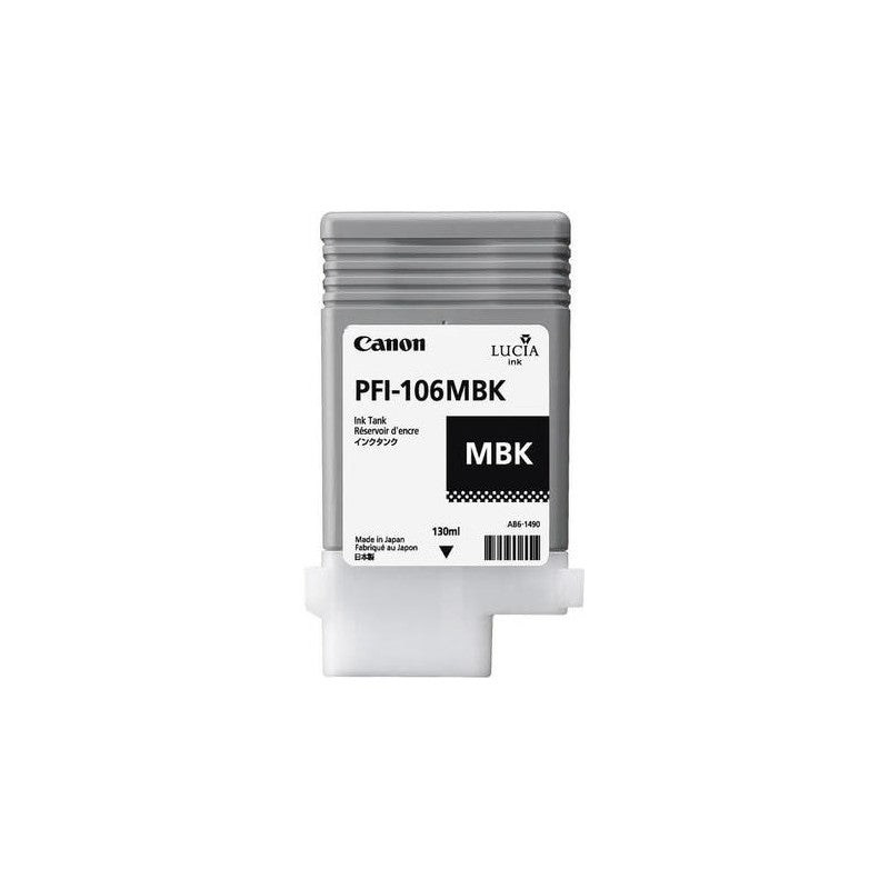 Cartouche Jet d'encre de Marque Canon (PFI 106MBLACK) (2999B005) Noir MAT (130 ml)