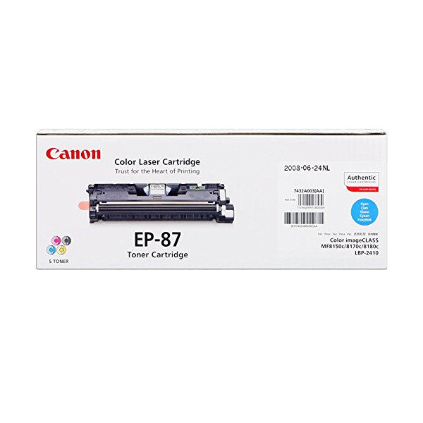 Cartouche Laser de Marque Canon EP-87C BLEU (4 000 copies)