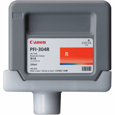 Cartouche Jet d'encre de Marque Canon (PFI-304R) (3855B005) Rouge (330 ml)