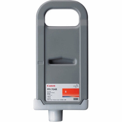 Cartouche Jet d'encre de Marque Canon (PFI-704R) (3867B005) Rouge Haute Capacité (700 ml)