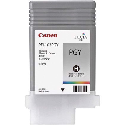 Cartouche Jet d'encre de Marque Canon PFI-103PGY Gris Photo (130ml)