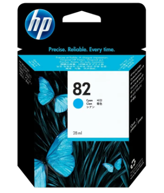Cartouche Jet d'encre de Marque HP CH566AE (HP82) Cyan (28ml)