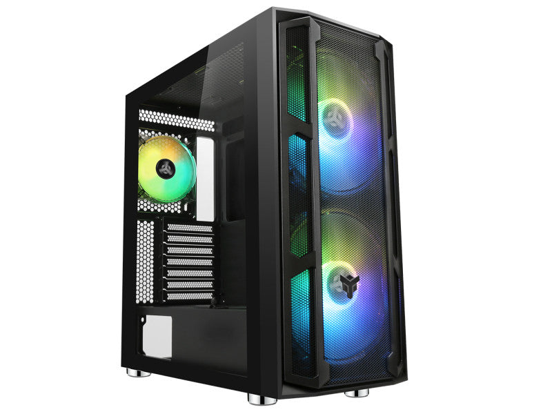 Boitier Grand Tour E-ATX iTek Majes 20 Evo RGB avec panneaux vitrés (Noir)