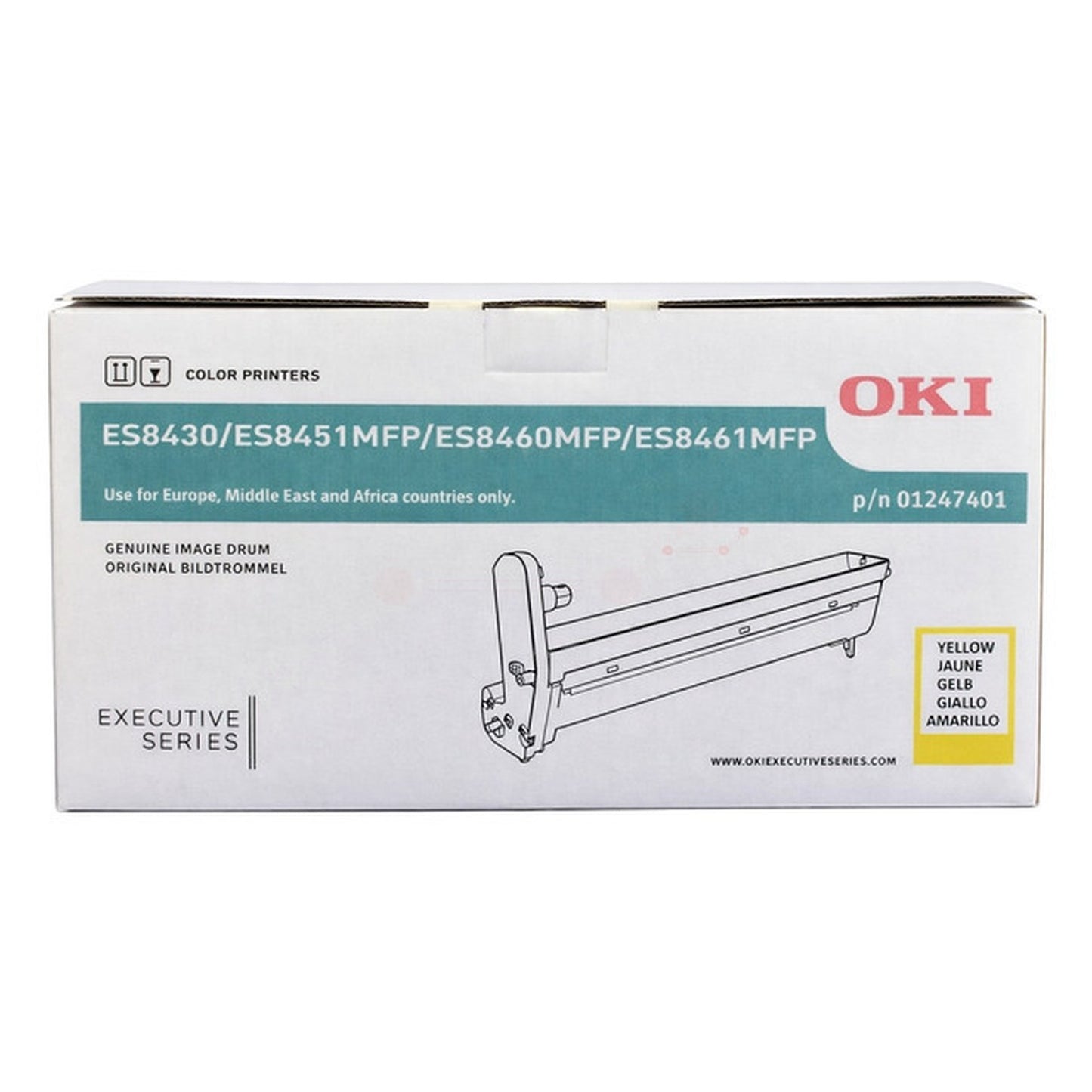 Tambour d'origine OKI 01247401 - jaune