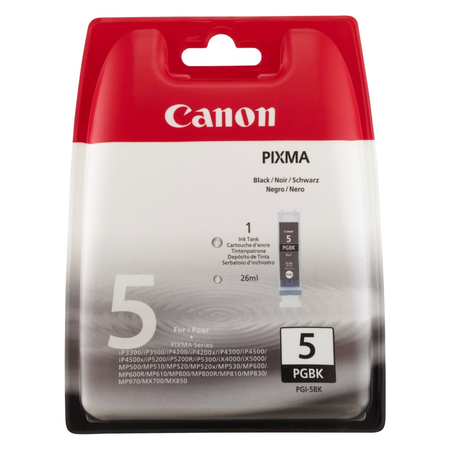 Cartouche d'origine Canon 0628B029 / PGI-5 BK - noire
