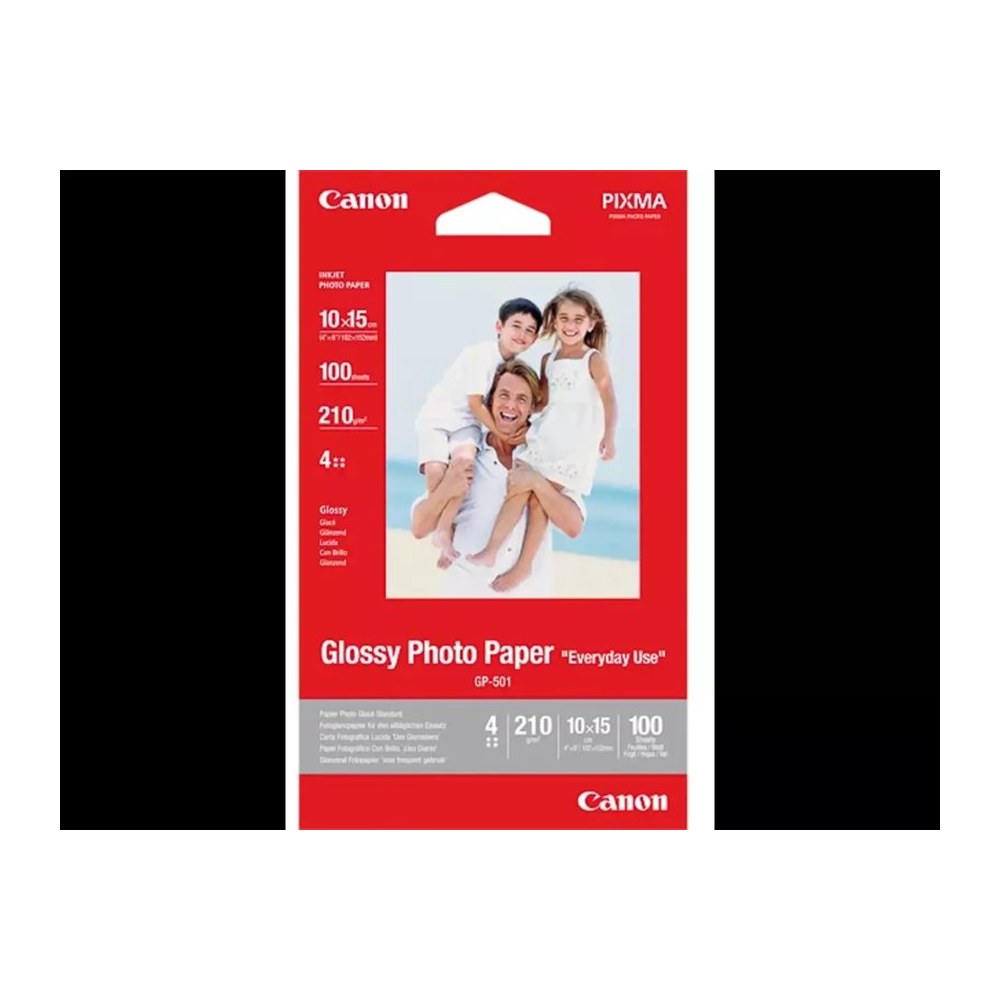 Papier photo 10x15 d'origine Canon 0775B003 / GP-501