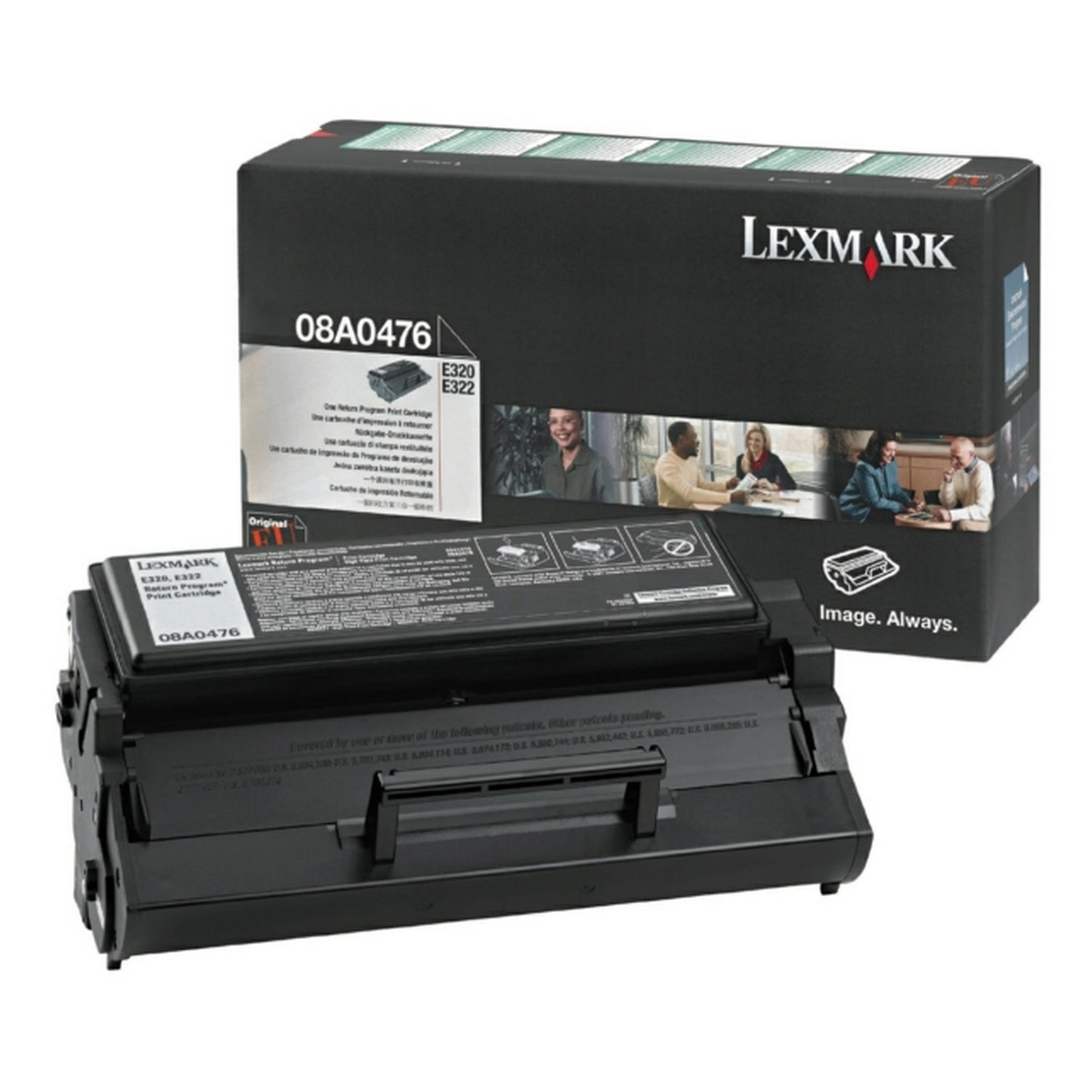 Toner d'origine Lexmark 08A0476 - noir