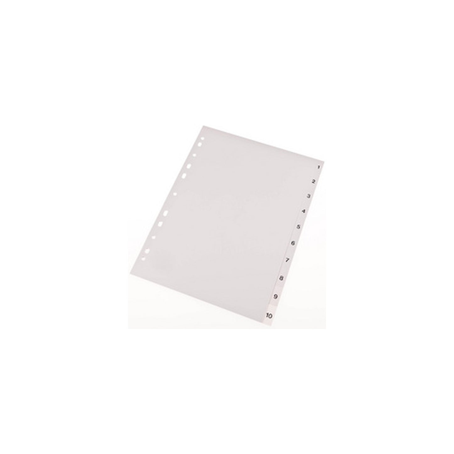 proOFFICE Intercalaires en plastique, numériques, A4