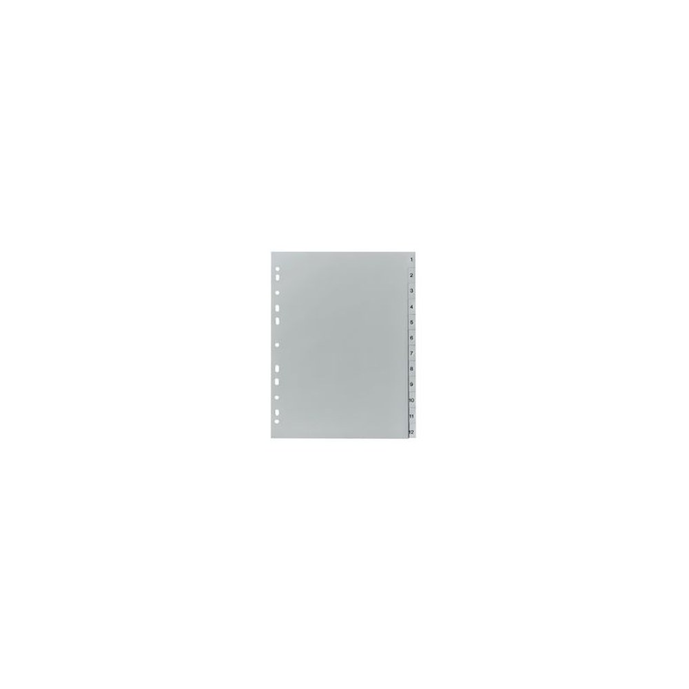 herlitz Intercalaires en plastique, chiffres, A4, 12 touches